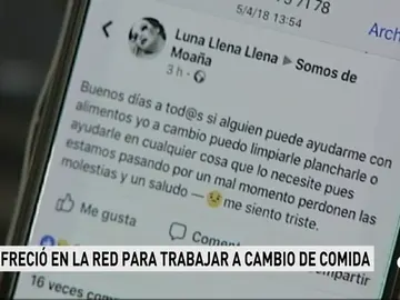 Mensaje que puso en las redes Mensaje que puso en las redes