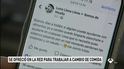 Mensaje que puso en las redes Mensaje que puso en las redes