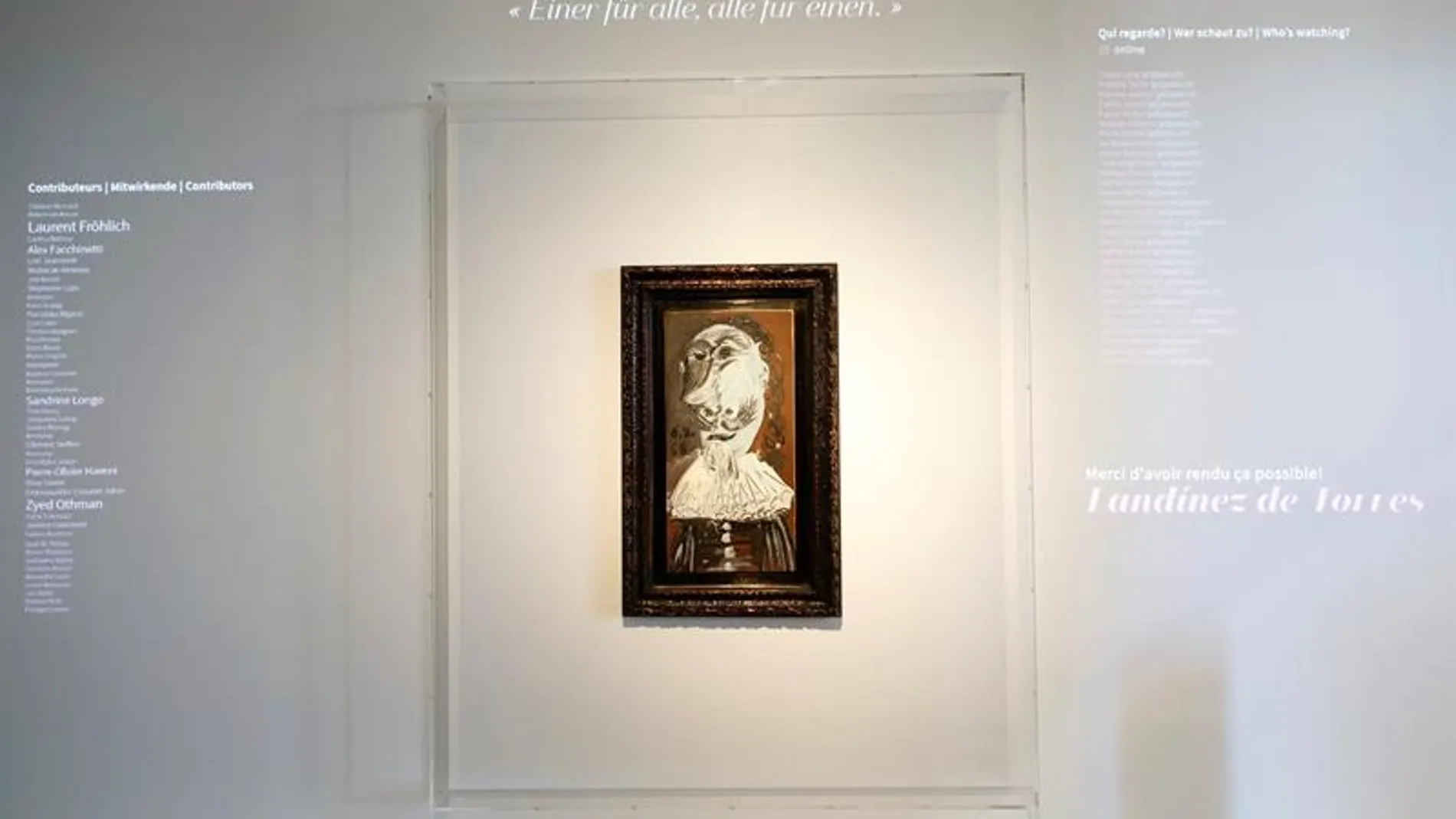 La obra 'Cabeza de mosquetero' del artista español Pablo Picasso La obra 'Cabeza de mosquetero' del artista español Pablo Picasso