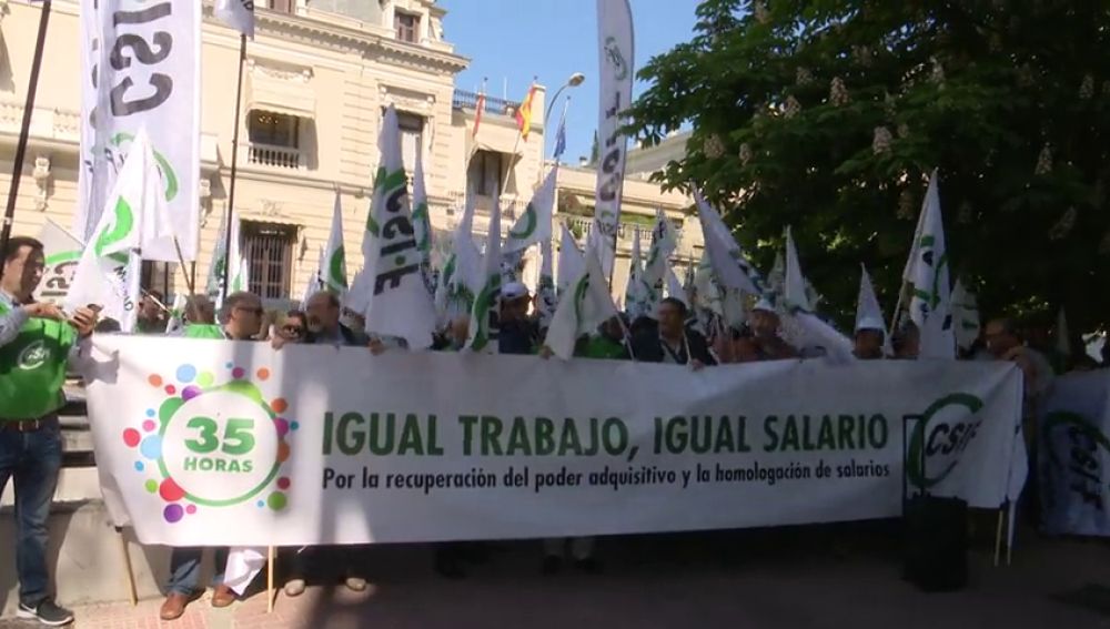 Los funcionarios de la administración general del Estado han vuelto a salir a la calle en toda España