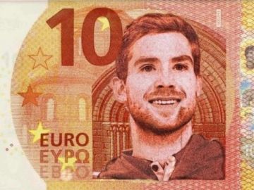 Billete de 10 euros con la cara de Iñigo Martínez