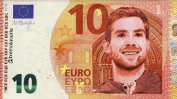 Billete de 10 euros con la cara de Iñigo Martínez