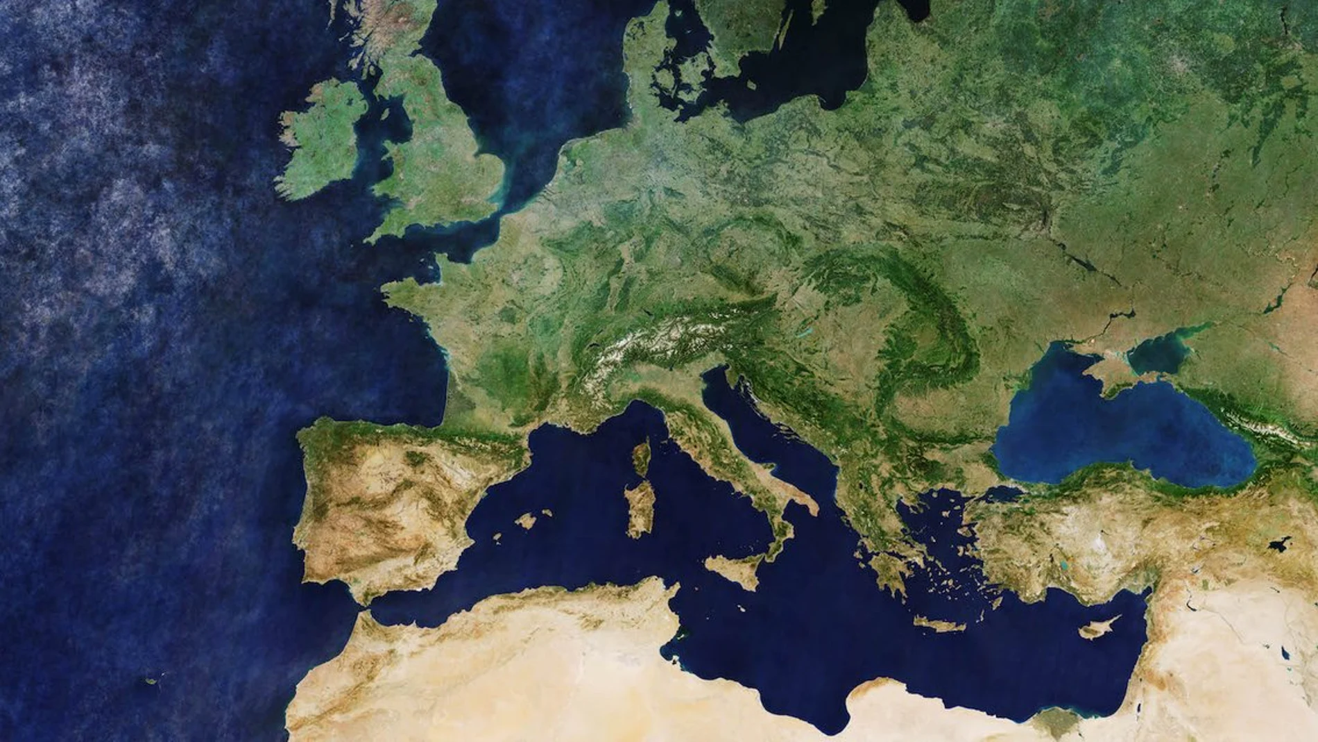 Toda Europa libre de nubes, en este mosaico del Sentinel 3A Toda Europa libre de nubes, en este mosaico del Sentinel 3A