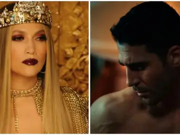 Jennifer Lopez y Miguel Ángel Silvestre en el videoclip de 'El anillo' Jennifer Lopez y Miguel Ángel Silvestre en el videoclip de 'El anillo'