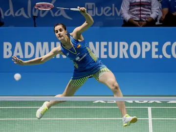 Carolina Marín en un partido Carolina Marín en un partido