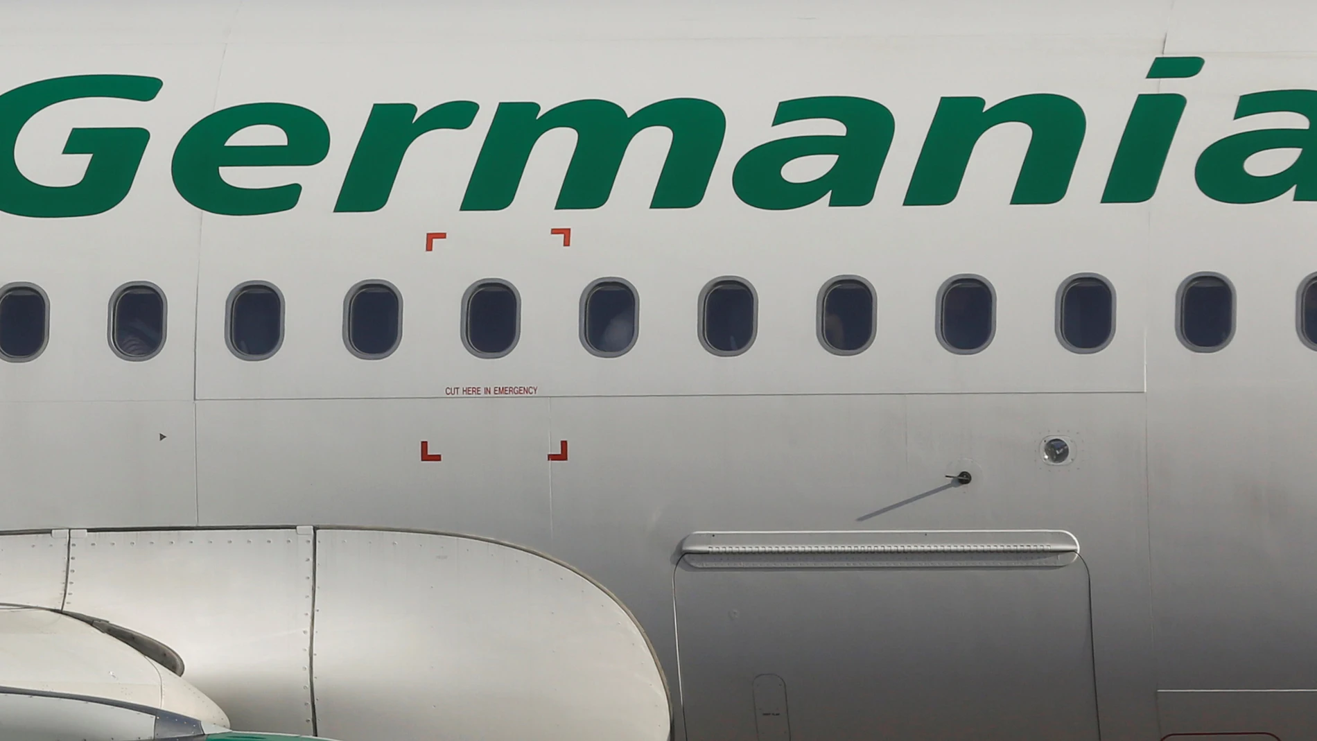 Un avión de la aerolínea Germania Un avión de la aerolínea Germania
