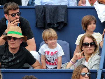 Piqué y su hijos Sasha y Milan Piqué y su hijos Sasha y Milan