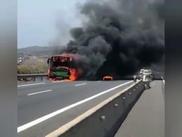 Los incendios de los autobuses en Canarias se triplican en los últimos 8 años