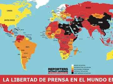 La libertad de prensa en el mundo en 2018 La libertad de prensa en el mundo en 2018