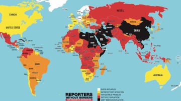 La libertad de prensa en el mundo en 2018