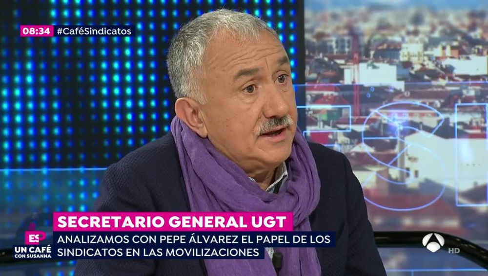 Pepe Álvarez, secretario general de la UGT