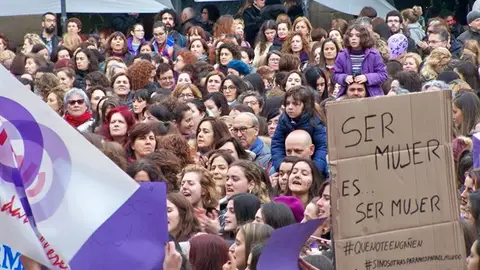 Imagen de archivo de una de las movilizaciones feministas del 8 de marzo Imagen de archivo de una de las movilizaciones feministas del 8 de marzo
