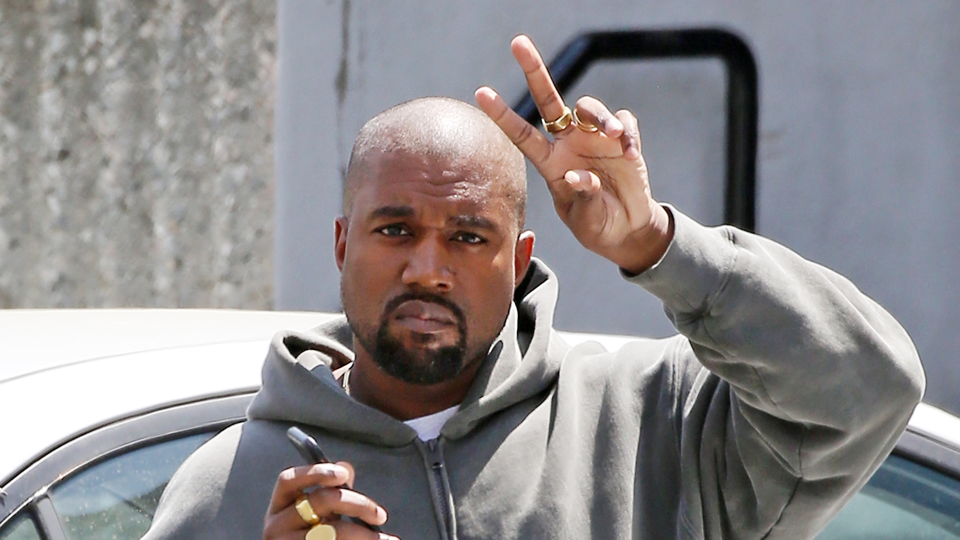 Kanye West, muy simpatico con la prensa