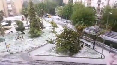 Mayo comienza con frío, lluvias e incluso granizo 