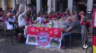 Más de 4.500 alemanes del Bayern inundan las calles de Madrid: 