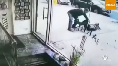 Unas cámaras de seguridad captan el momento en que un hombre agrede con un destornillador a su exmujer