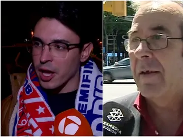 Aficionados de Madrid y Barça, tras el pase de los blancos a la final de Kiev Aficionados de Madrid y Barça, tras el pase de los blancos a la final de Kiev