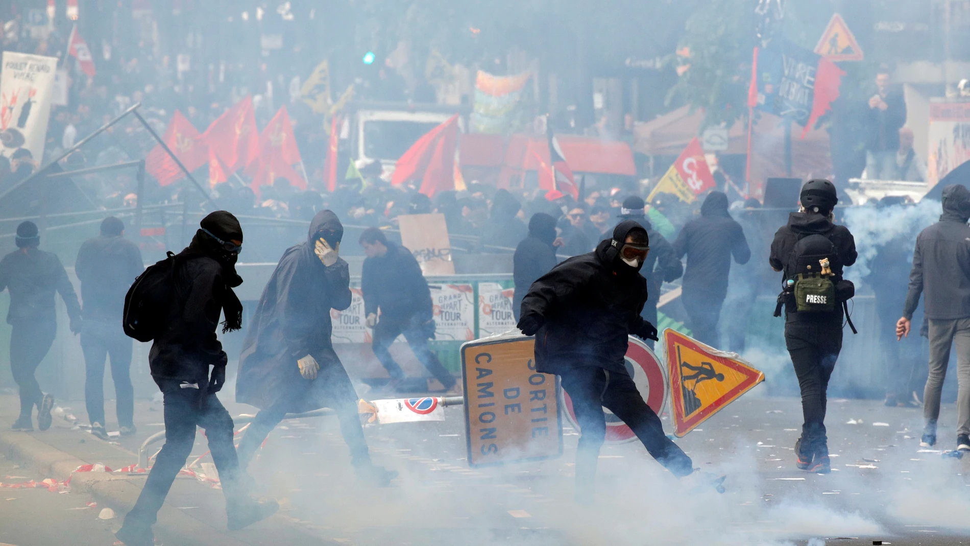 Disturbios en París por el 1 de mayo Disturbios en París por el 1 de mayo