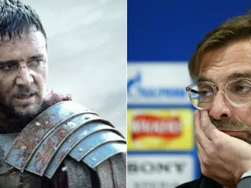 Russel Crowe contra Jurgen Klopp Russel Crowe contra Jurgen Klopp