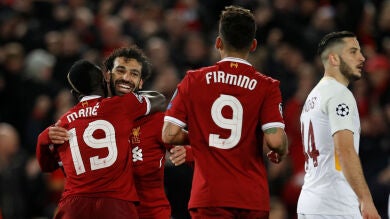 Mané, Firmino y Salah: el tridente más goleador de la historia de la Champions