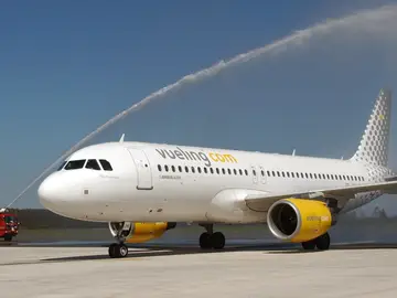 Un avión de la compañía Vueling. Un avión de la compañía Vueling.