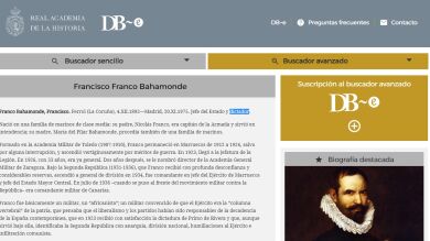 Franco ya es reconocido como dictador en el Diccionario Biográfico