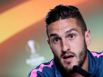 Koke, en rueda de prensa Koke, en rueda de prensa