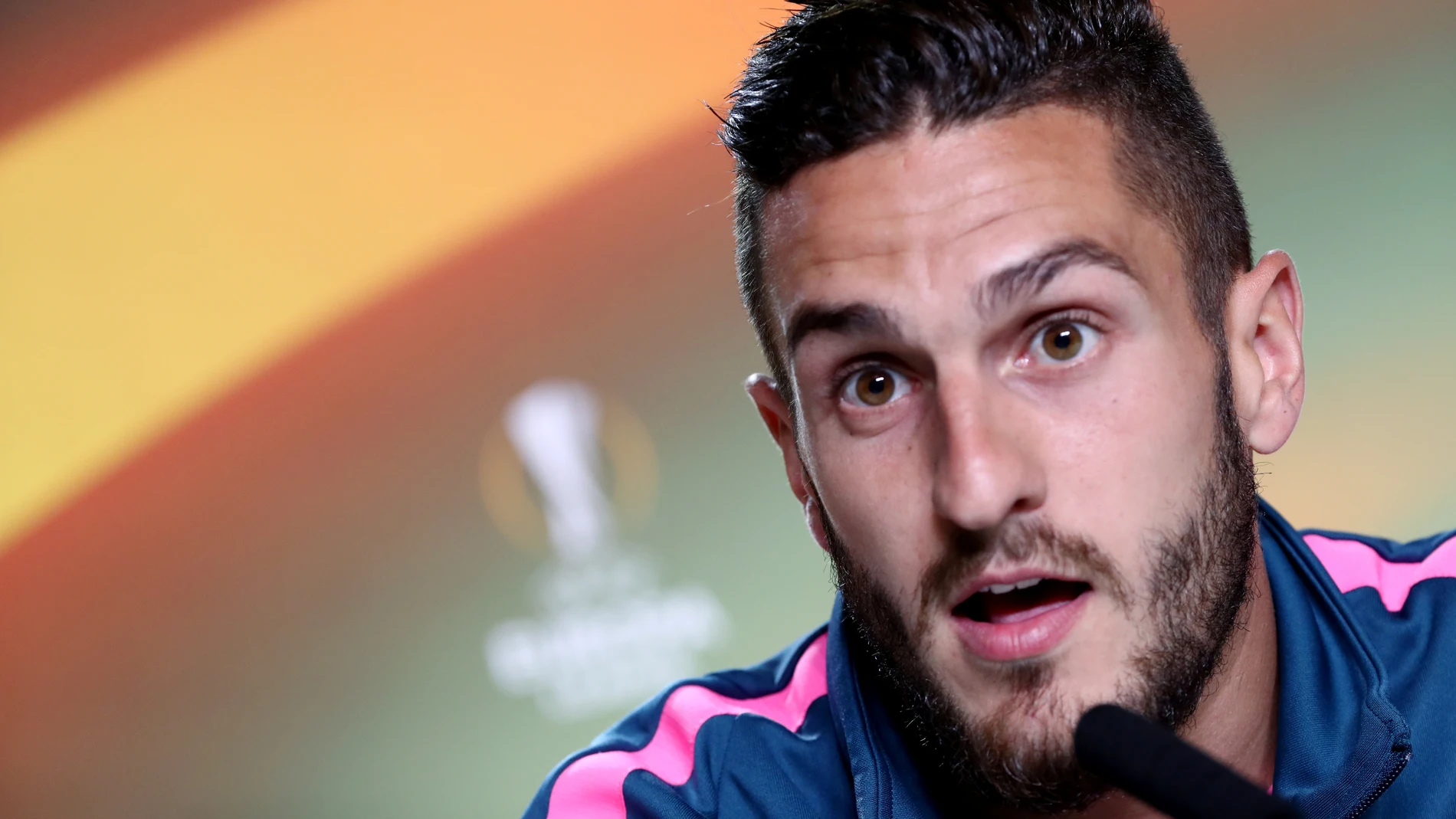 Koke, en rueda de prensa Koke, en rueda de prensa