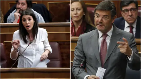 Irene Montero y Rafael Catalá Irene Montero y Rafael Catalá