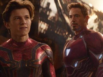 Spiderman y Iron Man en 'Vengadores: Infinity War'