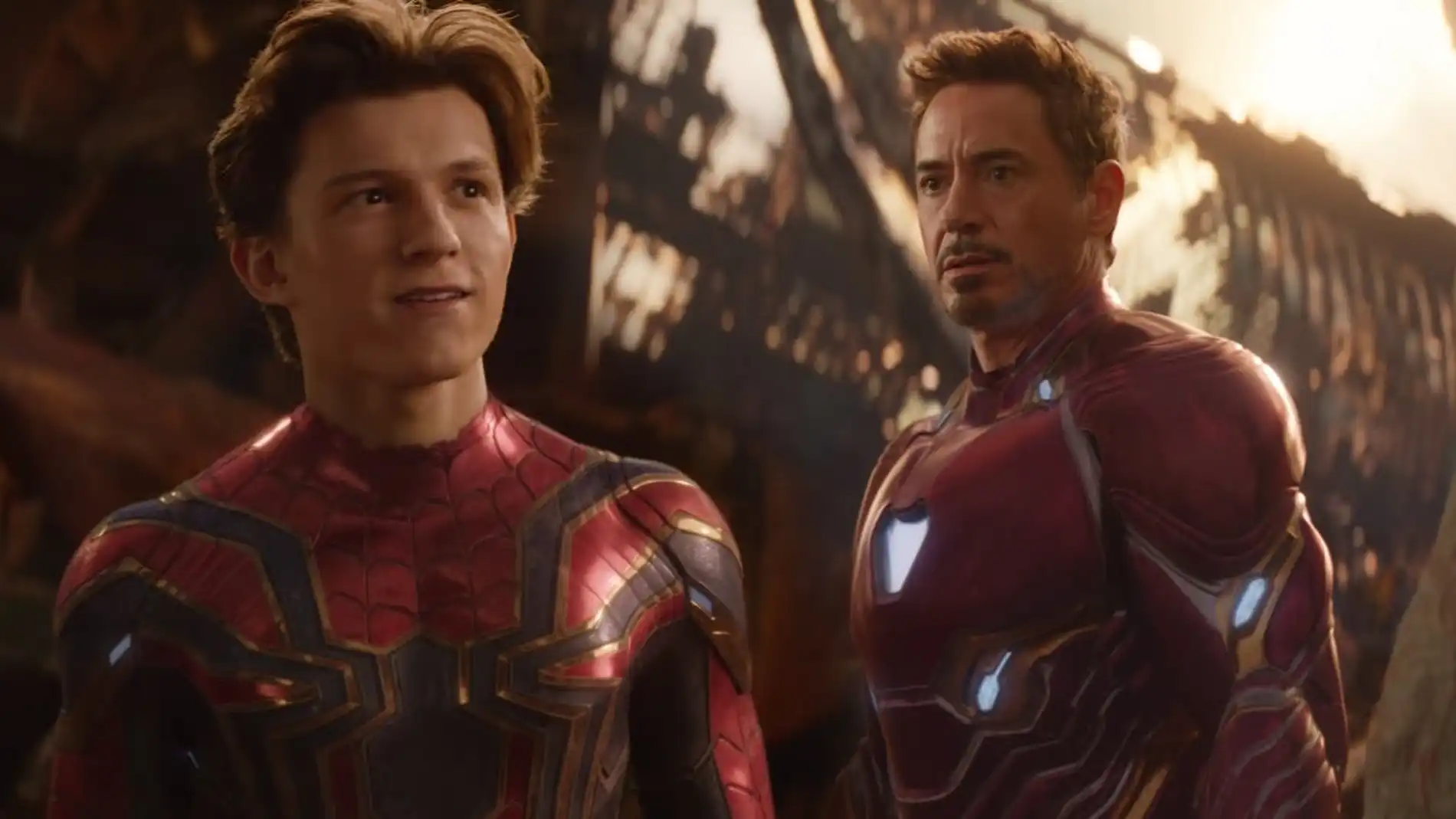 Spiderman y Iron Man en 'Vengadores: Infinity War'