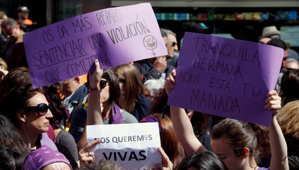 Manifestación contra la sentencia de La Manada