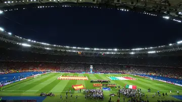 La final de la Euro 2012 en el Estadio Olímpico de Kiev