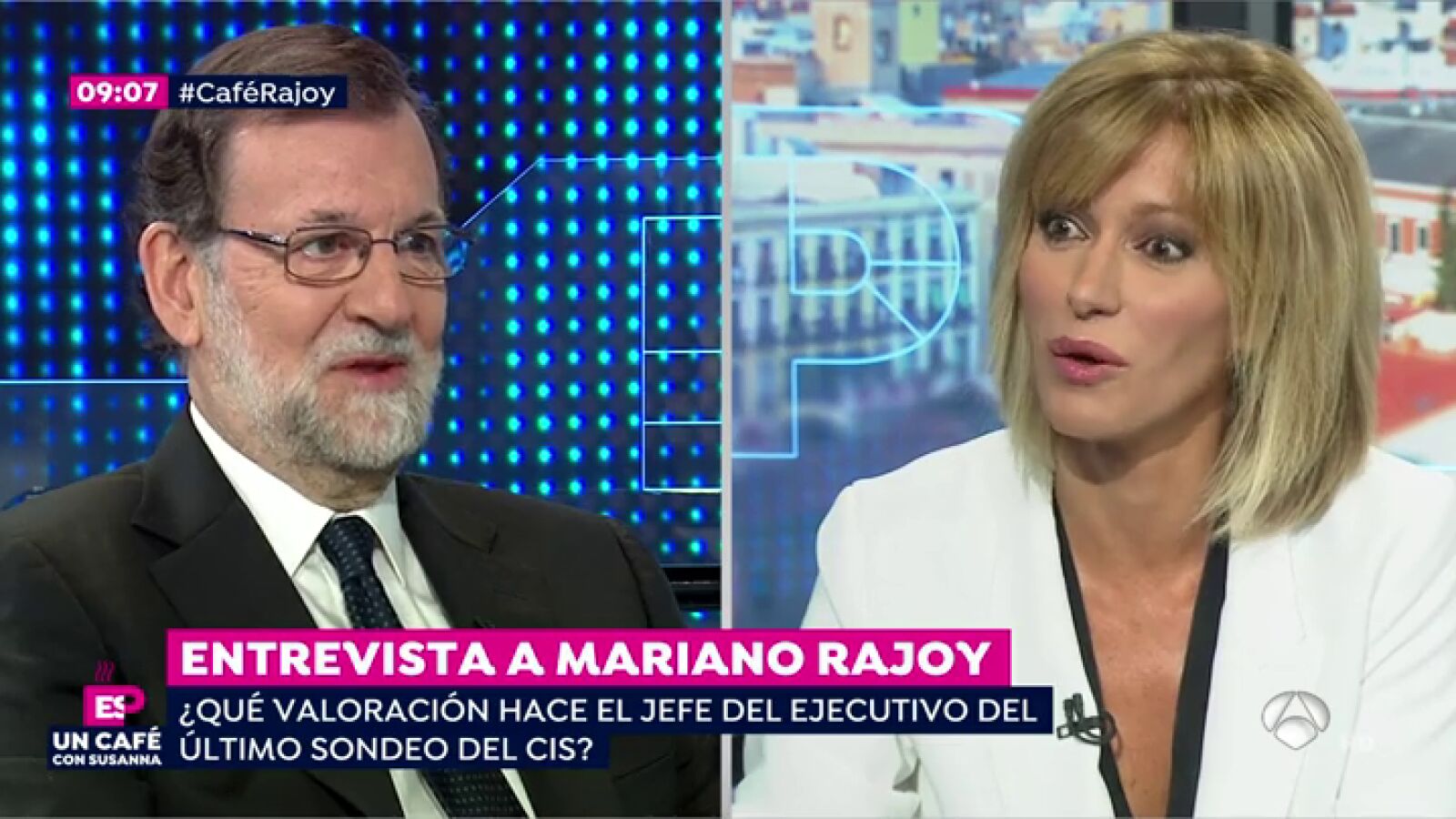 Los tres guiños que le ha hecho Mariano Rajoy a Susanna Griso en la entrevista en Espejo Público
