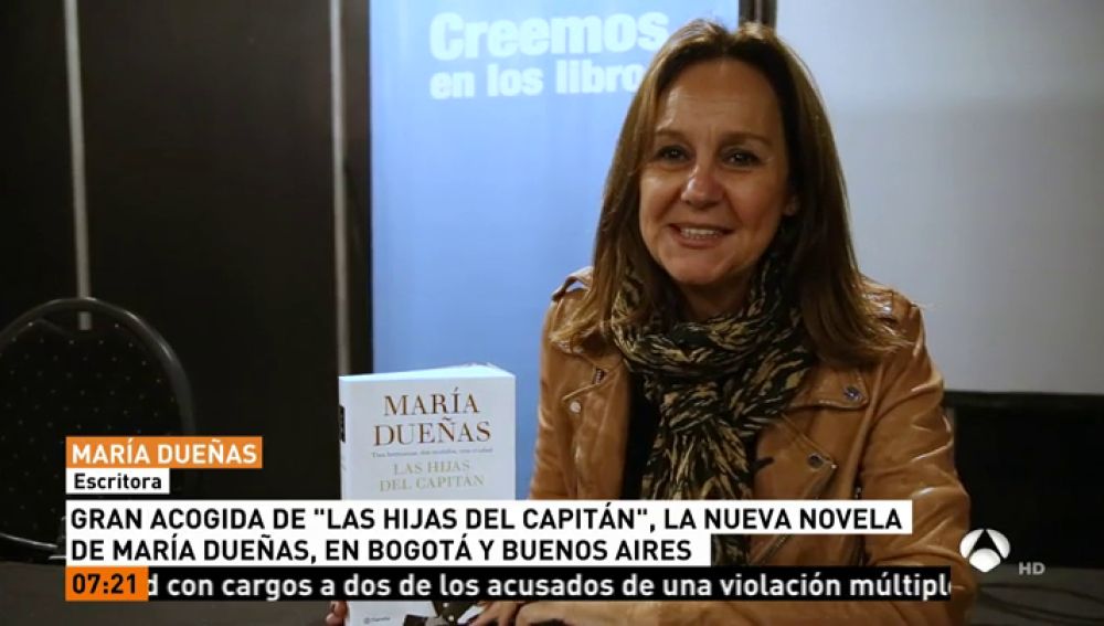 María Dueñas triunfa en Latinoamérica con el desembarco de su novela 'Las Hijas del Capitán'