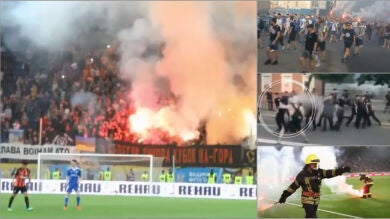 Preocupación antes de la final de Champions en Kiev: disturbios entre ultras del Shakhtar y el Dinamo en la Copa de Ucrania
