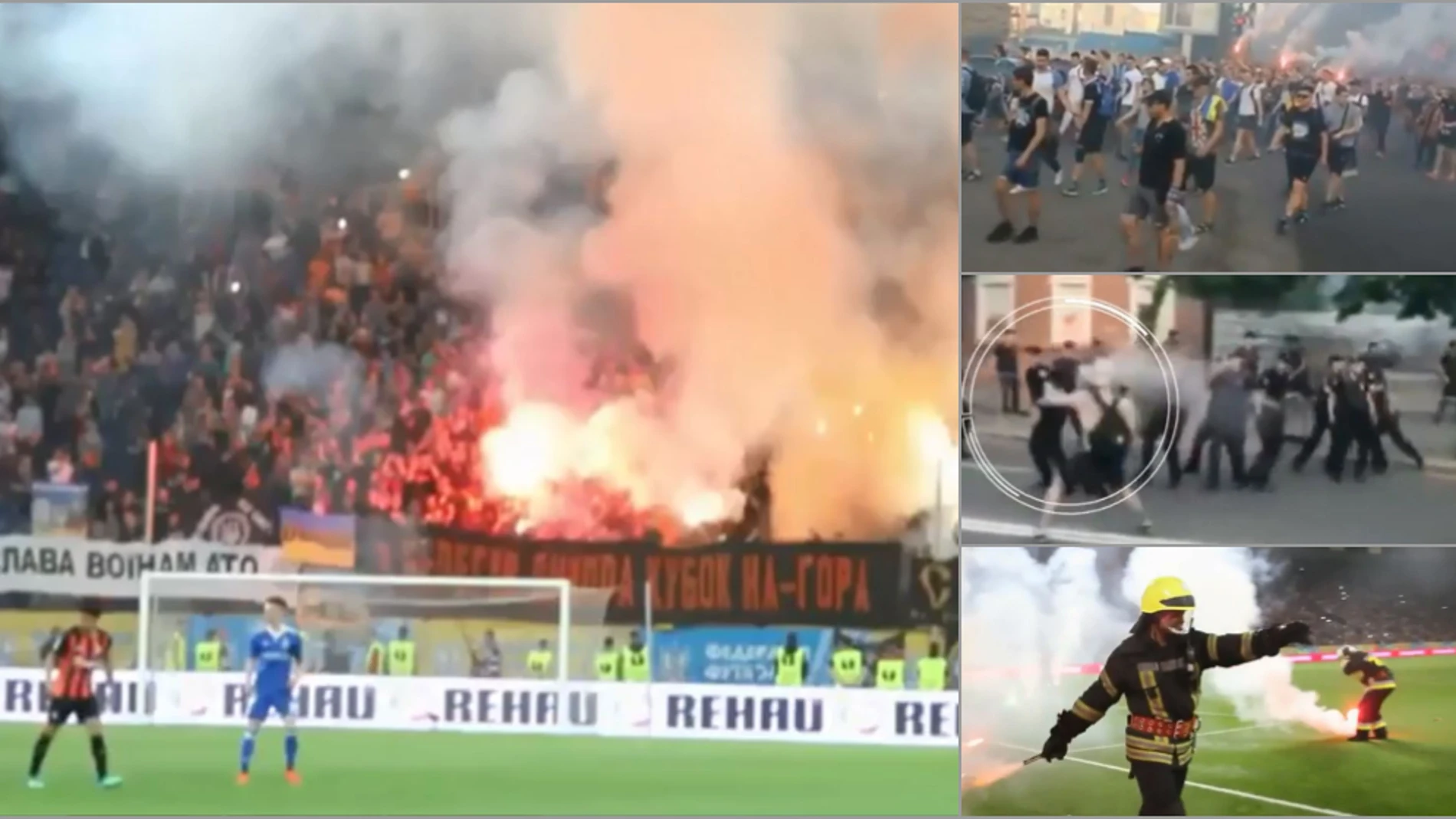 Disturbios en la final de Copa de Ucrania