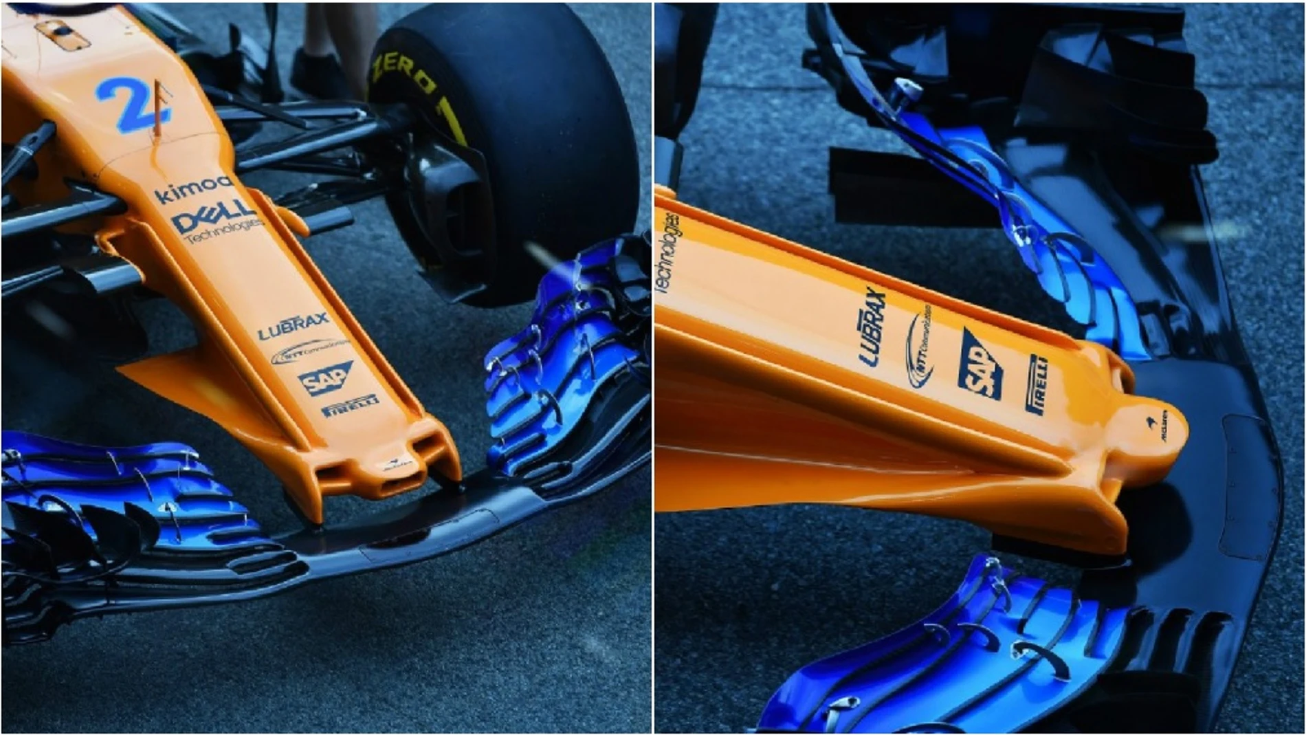 El nuevo morro de McLaren