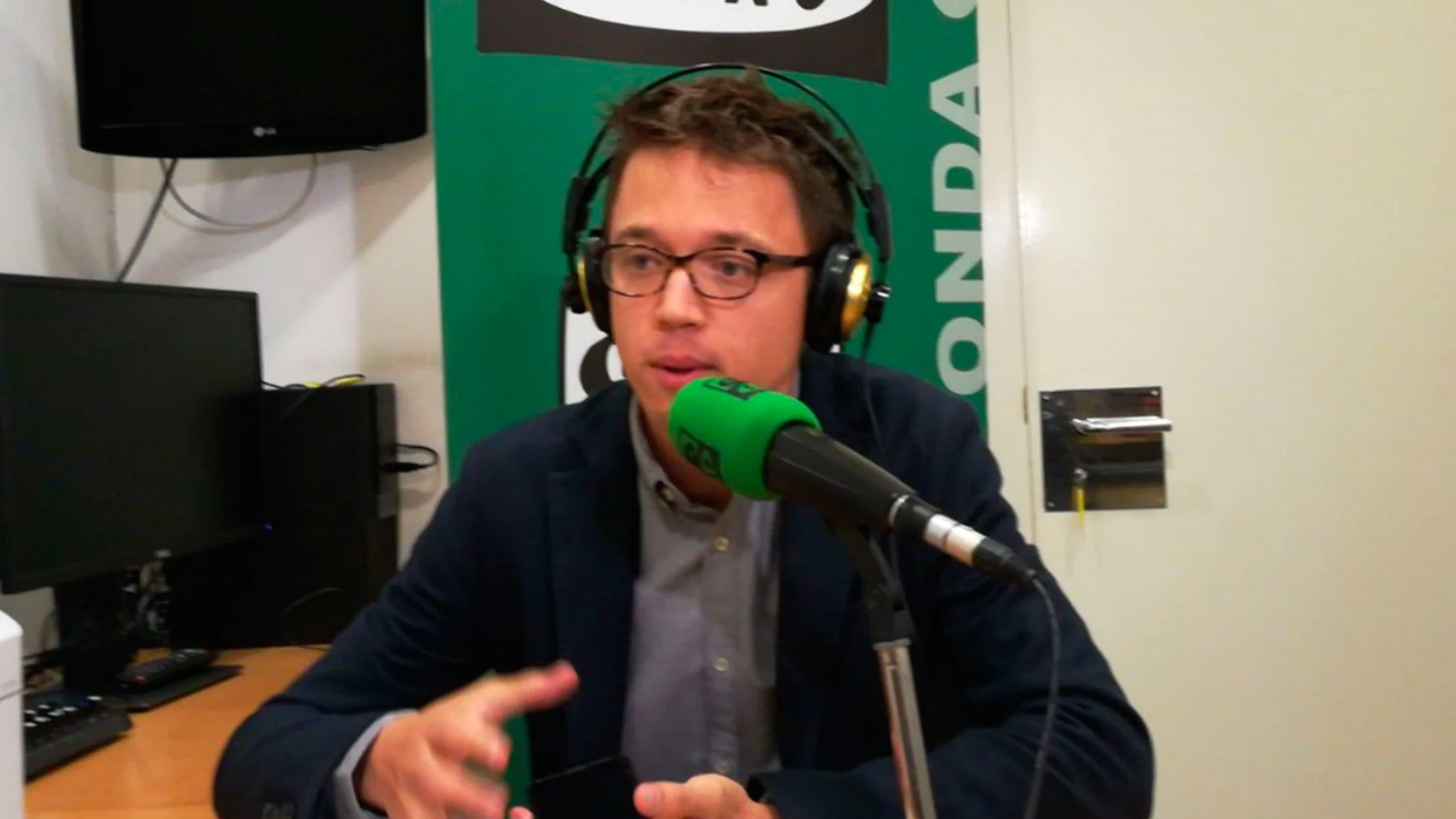 Íñigo Errejón en el estudio de Onda Cero en el Congreso Íñigo Errejón en el estudio de Onda Cero en el Congreso