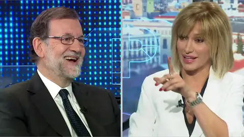 El guiño de Rajoy a Susanna Griso sobre sus entrevistas: "Las buenas son las que me hace usted" El guiño de Rajoy a Susanna Griso sobre sus entrevistas: "Las buenas son las que me hace usted"