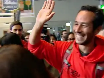Los bomberos sevillanos juzgados en Lesbos ya están en España Los bomberos sevillanos juzgados en Lesbos ya están en España