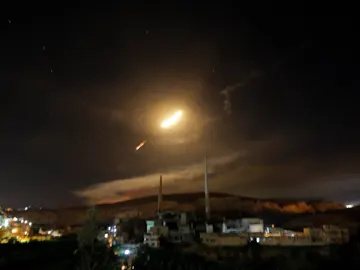 Vista de misiles de defensa aérea sirios Vista de misiles de defensa aérea sirios