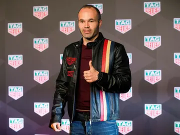 Andrés Iniesta, durante un acto publicitario Andrés Iniesta, durante un acto publicitario