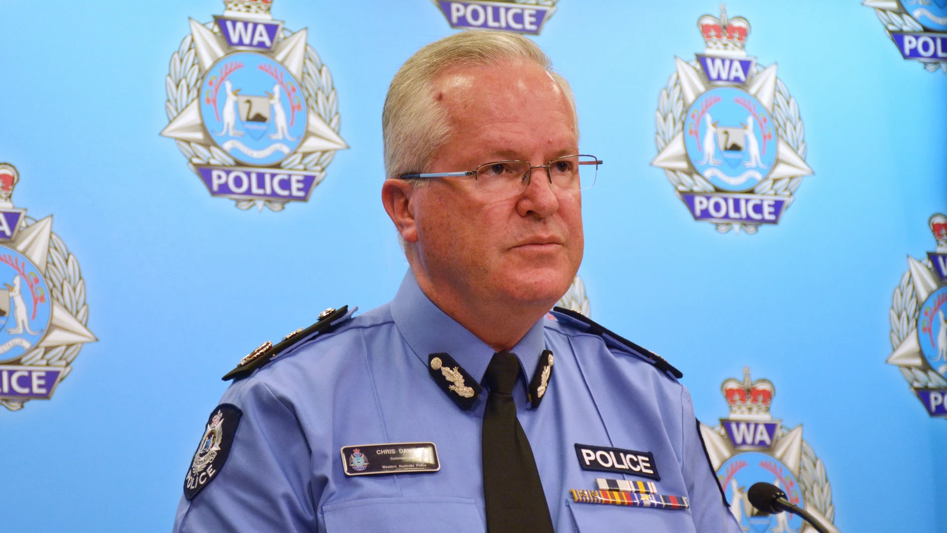 El jefe comisionado de la Policía del estado de Australia Occidental, Chris Dawson El jefe comisionado de la Policía del estado de Australia Occidental, Chris Dawson