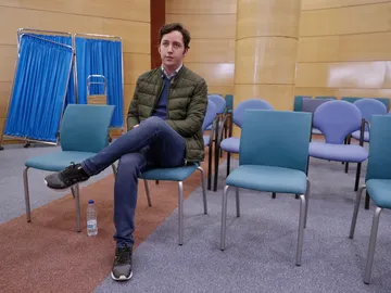 El pequeño Nicolás durante la celebración del juicio El pequeño Nicolás durante la celebración del juicio