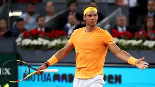 Rafa Nadal, en acción en el Mutua Madrid Open Rafa Nadal, en acción en el Mutua Madrid Open