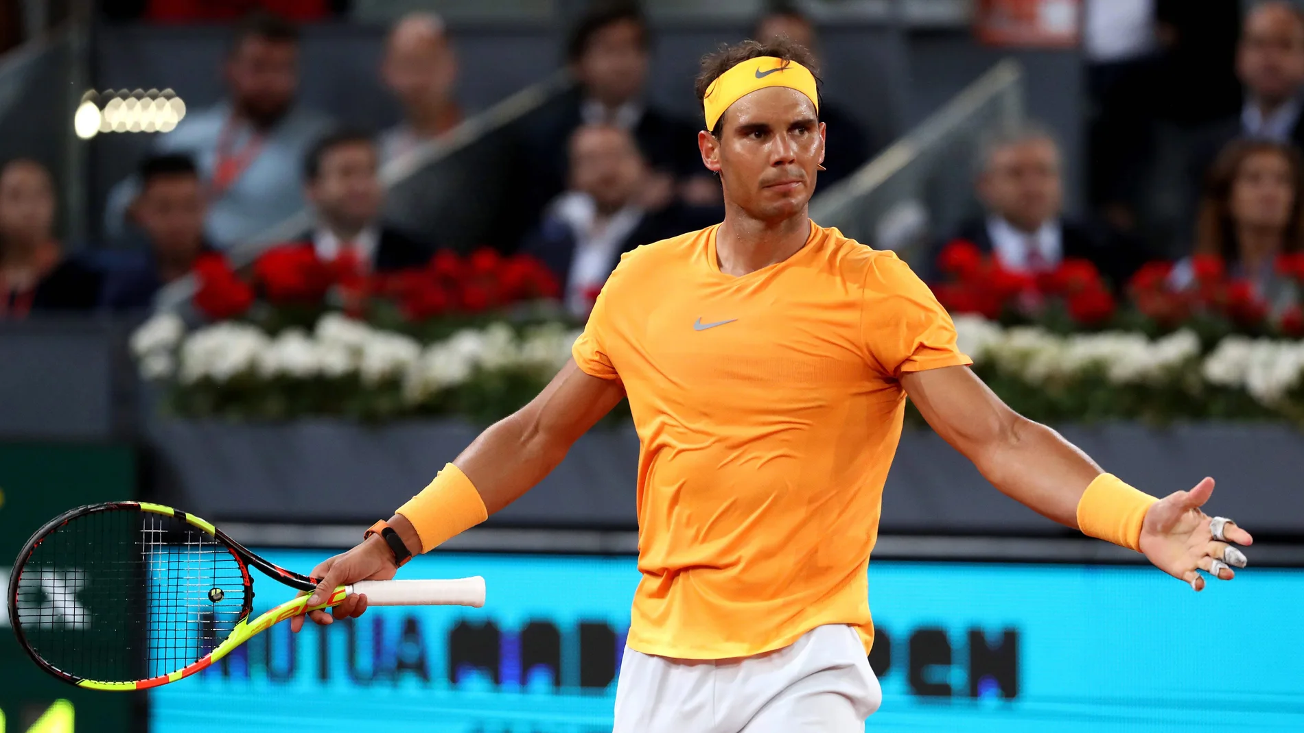 Rafa Nadal, en acción en el Mutua Madrid Open Rafa Nadal, en acción en el Mutua Madrid Open
