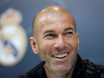 Zinedine Zidane, en rueda de prensa