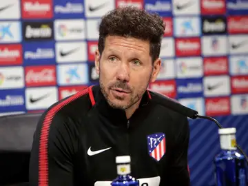Simeone en rueda de prensa Simeone en rueda de prensa