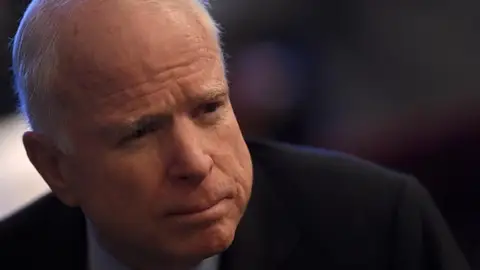 El senador republicano John McCain El senador republicano John McCain